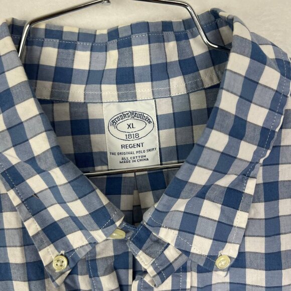 Vintage Brooks Brothers Shirt Men Extra Large Plaid Button Down Long Sleeves XL - Picture 3 of 7
